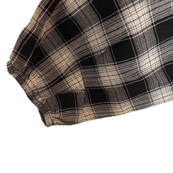 Knox Rose NEW size 1X plaid long sleeve baby doll dress - Picture 4 of 5